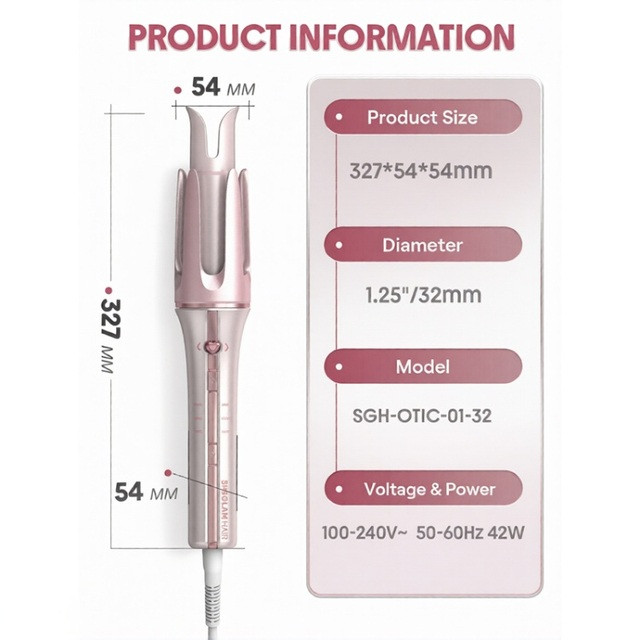 فر کننده اتوماتیک شیگلم هیر مدل Cupid's Charm 19mm