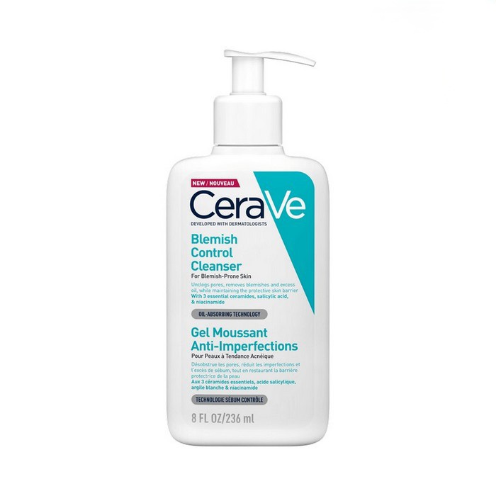 ژل شستشو ضد لک و ضد جوش سراوی Cerave بلمیش کنترل Blemish Control حجم۲۳۶میل و ۴۷۳میل