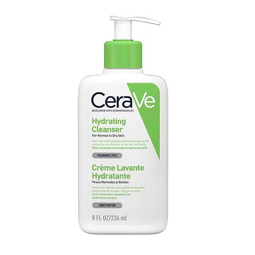 ژل شستشوی صورت سراوی پوست نرمال و خشک Cerave Hydratingحجم ۲۳۶میل