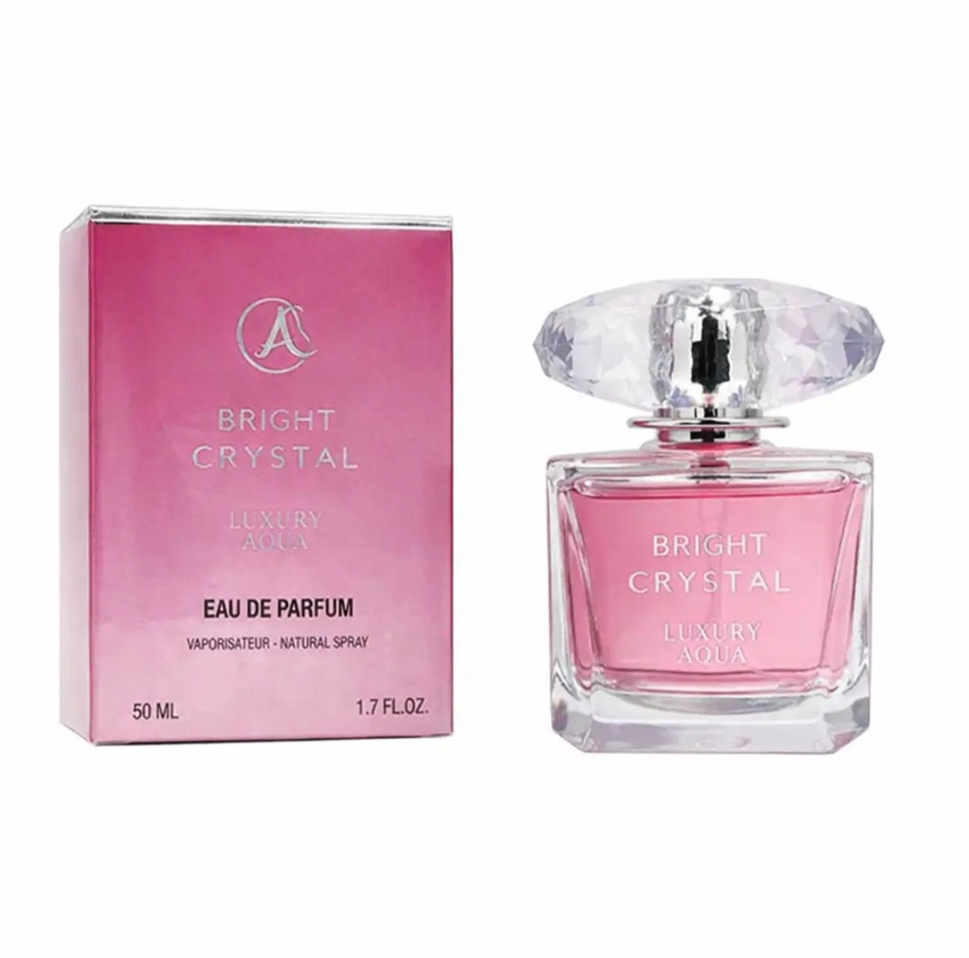 عطر مینی ورساچه برایت کریستال  لاکچری آکوآ مدل Bright Crystal حجم 50 میل اورجینال