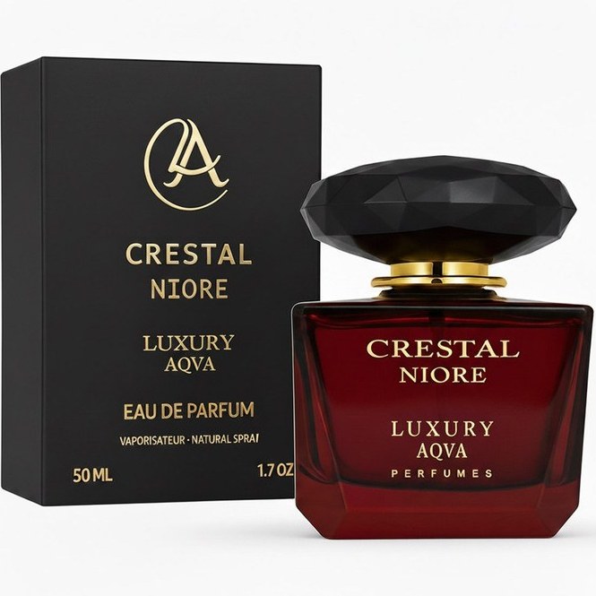 ادوپرفیوم زنانه لاکچری آکوا مدل CRESTAL NIORE با رایحه گرم حجم 50 میلی‌لیتر
