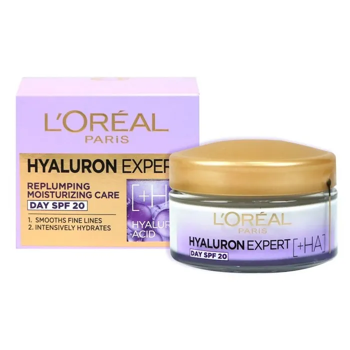 کرم روز ضد چروک و آبرسان لورال l’oreal مدل هیالورون Hyaluron Specialist
