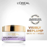 کرم روز ضد چروک و آبرسان لورال l’oreal مدل هیالورون Hyaluron Specialist