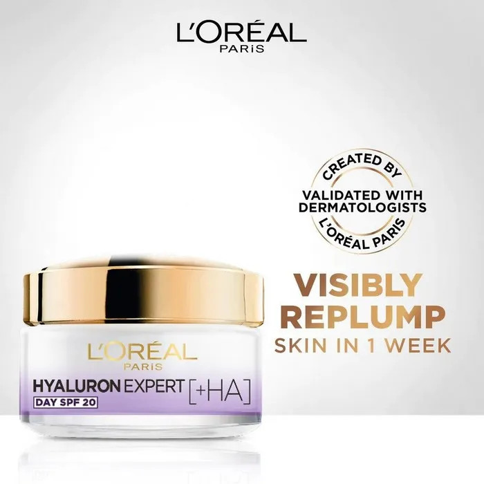 کرم روز ضد چروک و آبرسان لورال l’oreal مدل هیالورون Hyaluron Specialist