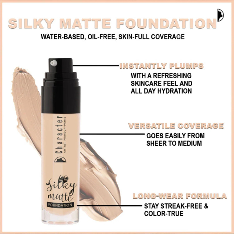 کرم پودر کرکتر مدل Silky Matte