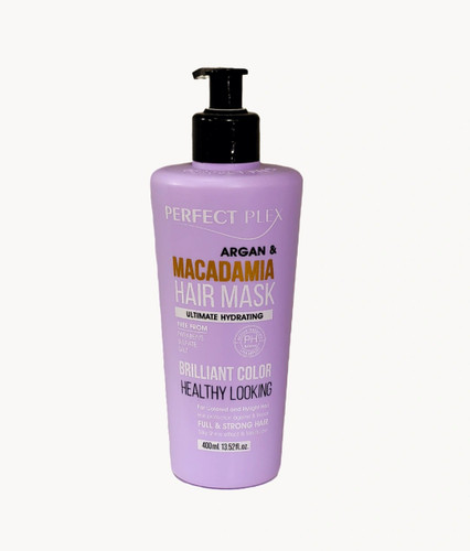 ماسک مو پرفکت پلکس مدل ARGAN MACADMIA مناسب انواع مو حجم 400 میلی لیتر