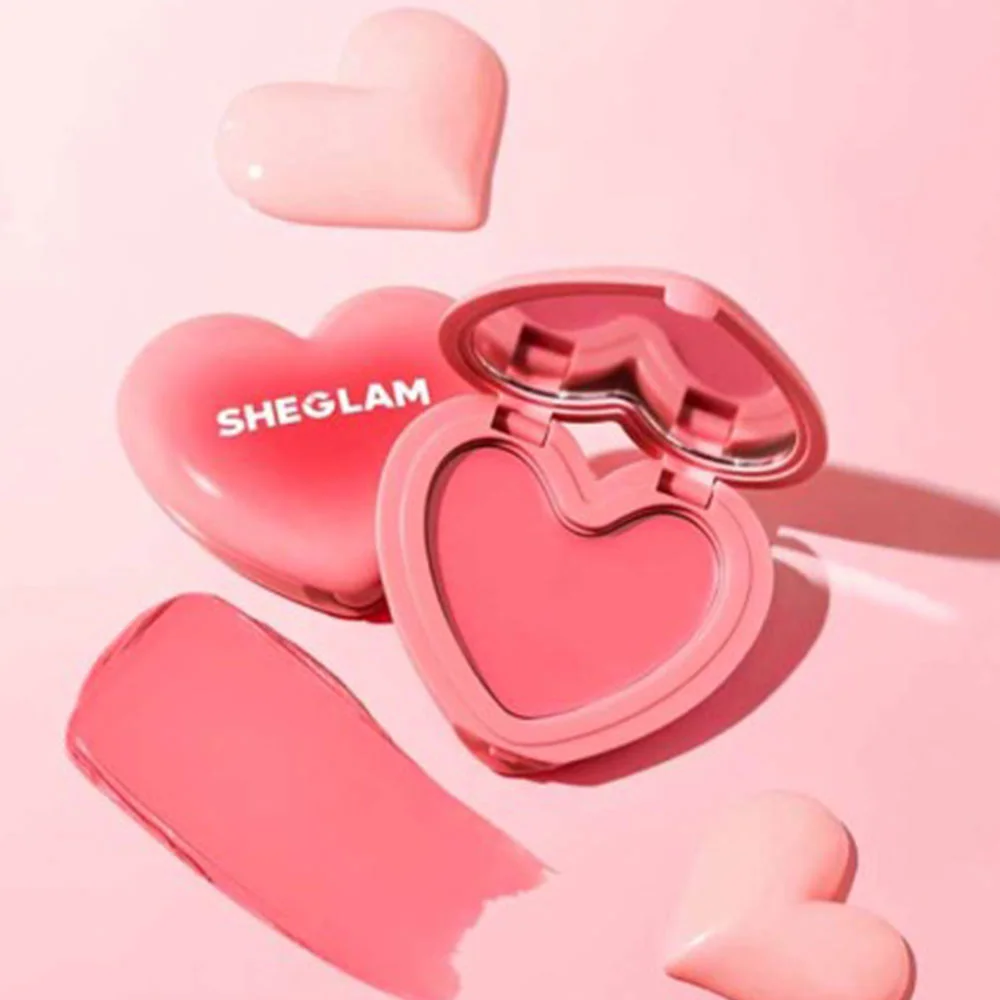 رژگونه کرمی قلبی شیگلم Sheglam مدل Playing Cupid | بافت کرمی و جلوه طبیعی