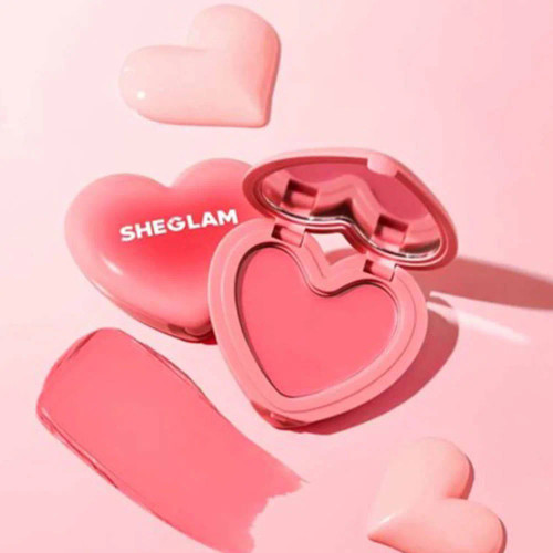 رژگونه کرمی قلبی شیگلم Sheglam مدل Playing Cupid | بافت کرمی و جلوه طبیعی