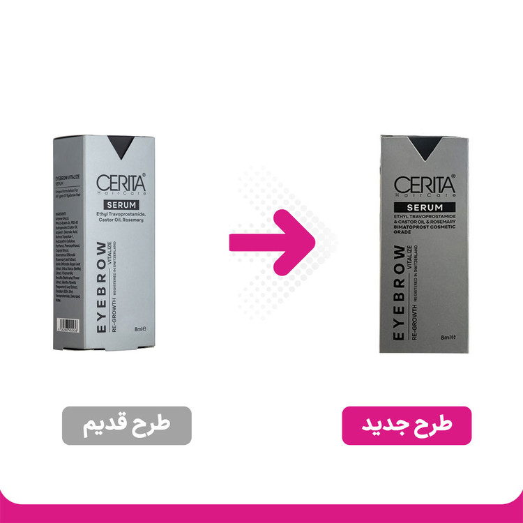 سرم تقویت کننده ابرو سریتا مدل Eyebrow Vitalize طرح جدید حجم 8 میل