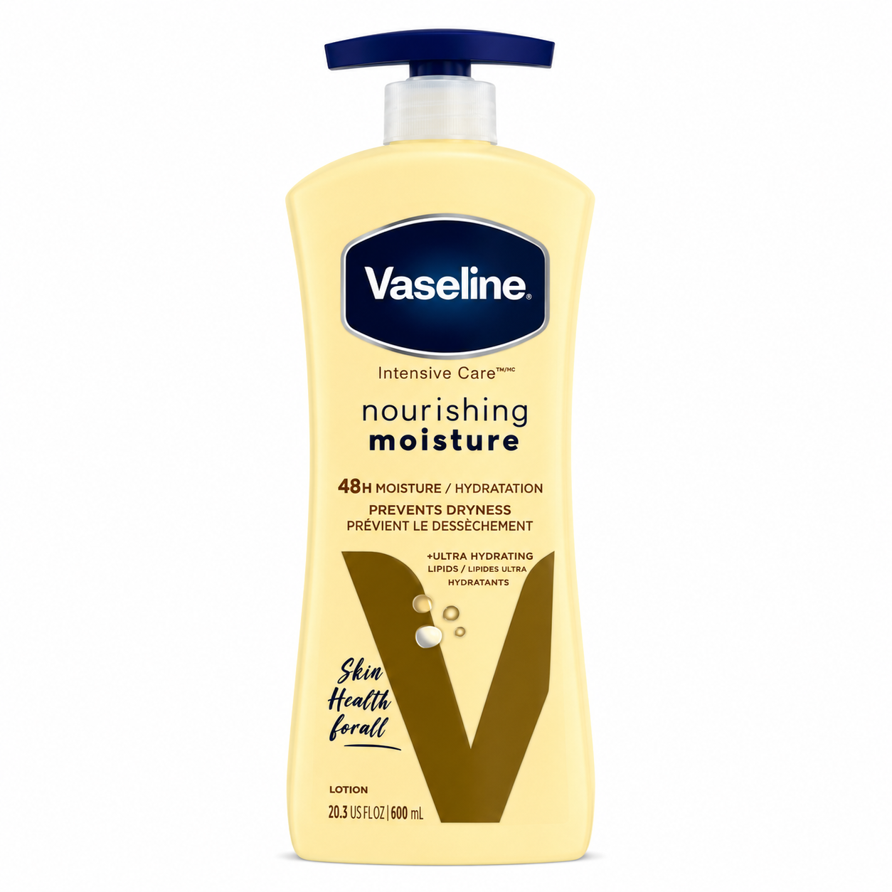 لوسیون بدن وازلین مدل Intensive Care Nourishing Moisture حجم 600 میل