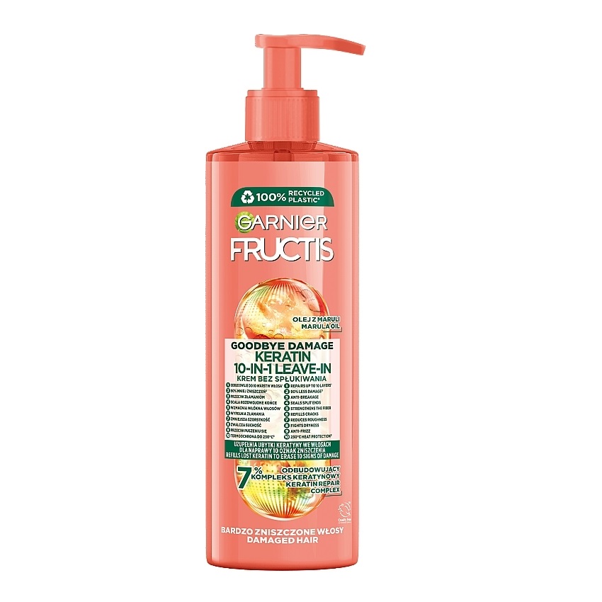 کرم مو 10 کاره گارنیر GARNIER FRUCTIS GOODBYE DAMAGE حجم 400 میل