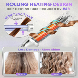 فر کننده و حالت دهنده مو شیگلم هیر مدل One Touch Airflow Styler Pro سایز 25 میلی متر