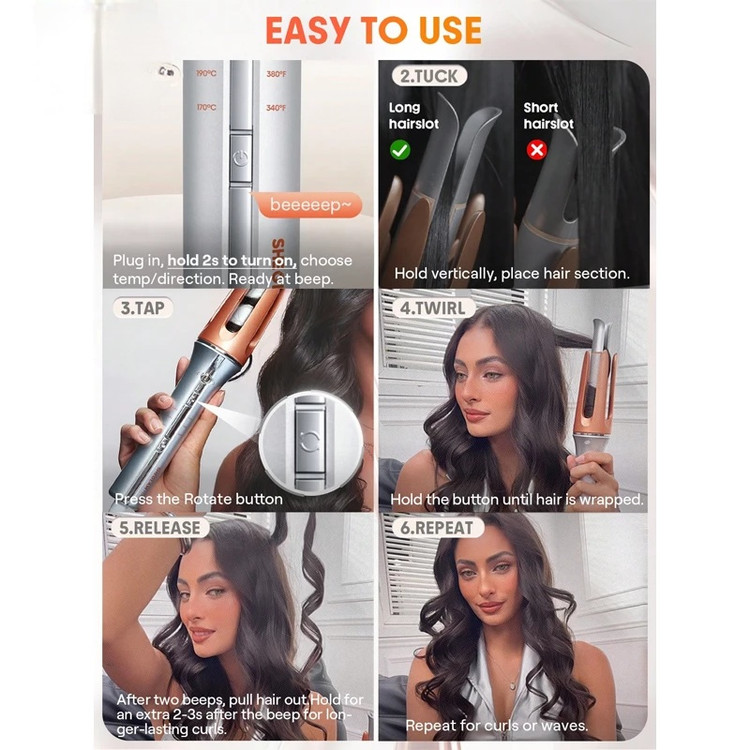 فر کننده و حالت دهنده مو شیگلم هیر مدل One Touch Airflow Styler Pro سایز 25 میلی متر