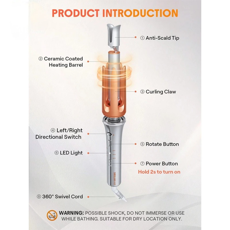 فر کننده و حالت دهنده مو شیگلم هیر مدل One Touch Airflow Styler Pro سایز 25 میلی متر