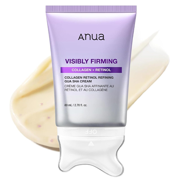 کرم لیفتینگ کلاژن و رتینول گواشا آنوا Anua Collagen + Retinol Gua Sha Cream 80Ml